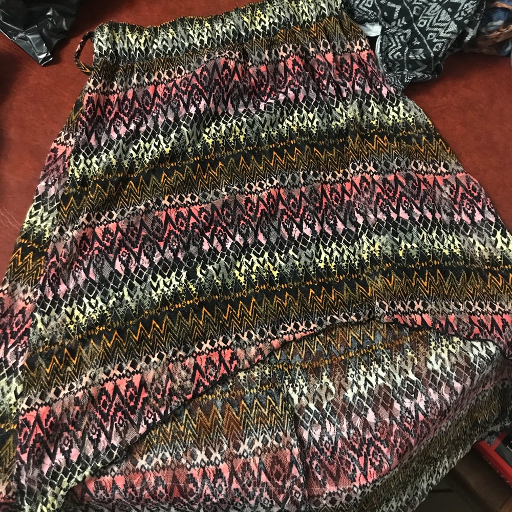Festival high low skirt